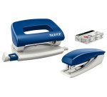 Kit agrafeuse et perforateur, bleu