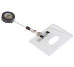 Porte-badge, en PVC souple, 85 x 54 mm