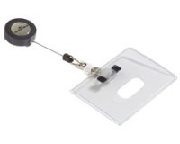 Porte-badge, en PVC souple, 85 x 54 mm