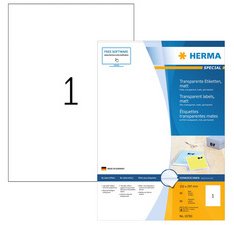 Etiquette HERMA 4683 210x148mm blanc mat 50 pièces
