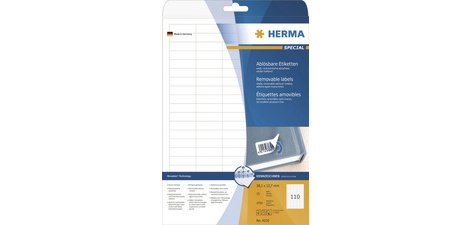 Etiquette universelle SPECIAL, 38,1 x 21,2 mm, blanc