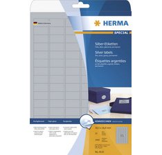 Etiket in folie SPECIAAL 210 x 297 mm zilver