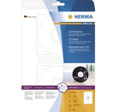 Etiquette CD/DVD Inkjet SPECIAL Maxi, diamètre: 116 mm