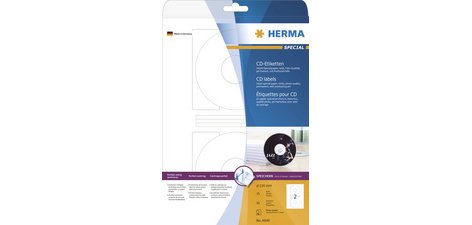 Etiquette CD/DVD Inkjet SPECIAL Maxi, diamètre: 116 mm