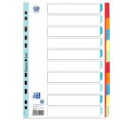 Intercalaires en carton, uni, format A4, couleur, 10