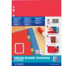 Intercalaires en carton, uni, A4 Max, 12 touches