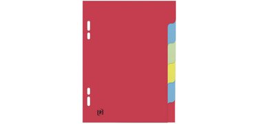 Neutral dividers, 170 x 220 mm, 6 tabs