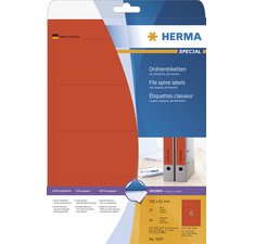 Etiquette dos de classeur SPECIAL, 192 x 61 mm, vert