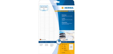 SPECIAL inkjet label, 45.7 x 21.2 mm, white