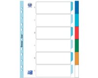 Tabbladen in plastic effen A4 12 tabs