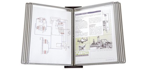 by tarifold Kit mural d'affichage BLACKLINE MÉTALLIQUE
