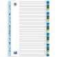 Plastic tabbladen, genummerd 1-5, A4, gekleurd