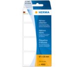 Etiquette d'adresse, 95 x 48 mm, plié en zigzag, blanc