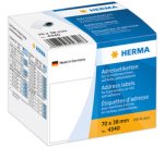 Etiquette d'adresse, 89 x 42 mm, en continu, blanc