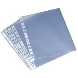 Geperforeerde hoesjes Standard, A4, PP, transparant, 0,06 mm