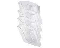 porte brochures pour table et mur, transparent