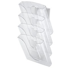 porte brochures pour table et mur, transparent