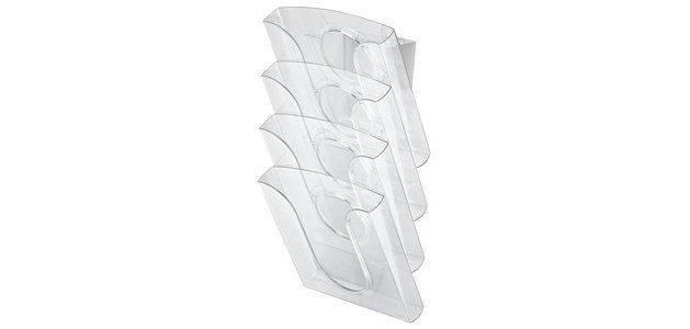 Porte brochures pour table et mur, transparent