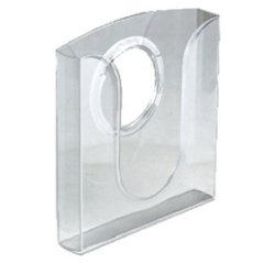 porte brochures, en polystyrène, A4, transparent