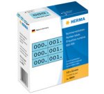 Etiquette numérique 0-999, 10 x 22 mm, noir, triple