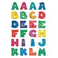 stickers alphabétique A-Z, en papier, visages amusants