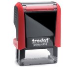 Tampon pour texte Printy 4910 4.0, 3 lignes, rouge