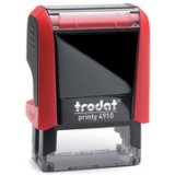 Tampon pour texte Printy 4910 4.0, 3 lignes, rouge