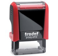 Tampon pour texte Printy 4910 4.0, 3 lignes, rouge