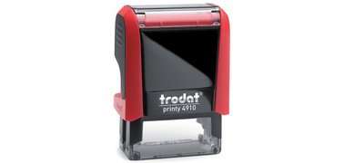 Tampon pour texte Printy 4910 4.0, 3 lignes, rouge