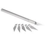 Scalpel, longueur: 150 mm, 5 lames de rechange