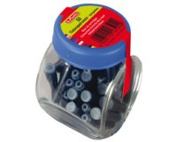 Cartouches d'encre dans un flacon, bleu royal