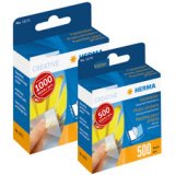 Pastilles pour photos dans un carton distributeur,