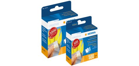 Pastilles pour photos dans un carton distributeur,