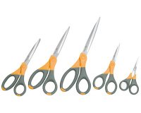 Ciseaux TITANE plus, pointu, longueur: 155mm,gris/jaune