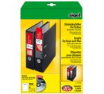 Etiquette PC pour classeur, dos large, 53 x 190 mm