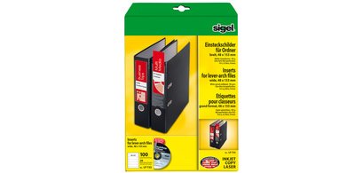 Etiquette PC pour classeur, dos large, 53 x 190 mm