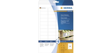 Power Etiquette SPECIAL, 210 x 148 mm, blanc