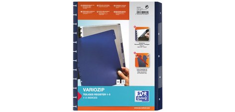 Intercalaires vario-zipp, 5 touches, 245 x 316 mm