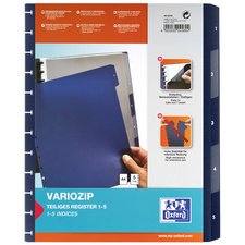 Intercalaires vario-zipp, 5 touches, 245 x 316 mm