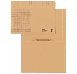 chemise de rangement avec pli mobile, A4, natron