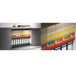 Porte-revues Standard, pour sous-dossiers, gris,