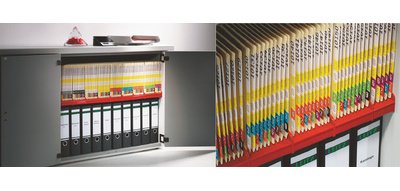 Porte-revues Standard, pour sous-dossiers, gris,