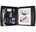 Porte-documents Elegance, A4, similicuir/nylon, noir