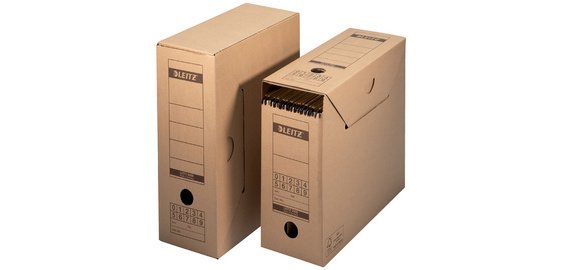 Dossier d'archives suspendues, en carton