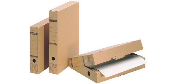 boîte à archives avec languette de fermeture,