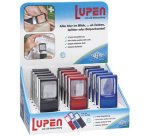 Loupe rectangulaire avec lampe LED, présentoir de 15