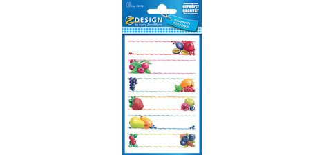Z-Design Etiquettes pour ménage 'Obst'