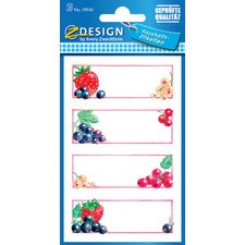 ZDesign HOME kitchen label frame & fruits - Pack of 18