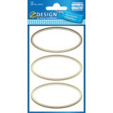 Etiquette de ménage Z-Design ovale assortie - Pochette de 6