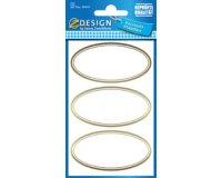 Z-Design Etiquettes de ménage 'ovale'